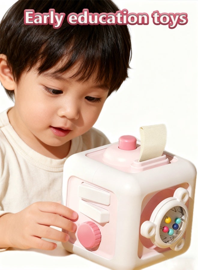 Children's Rubik's Cube Busy Ball Toy Rubik's Cube Busy Ball Montessori Early Education Baby Intelligence Training Hexahedron Busy Box ﻿Suitable for infants aged 6-24 months - Image 1