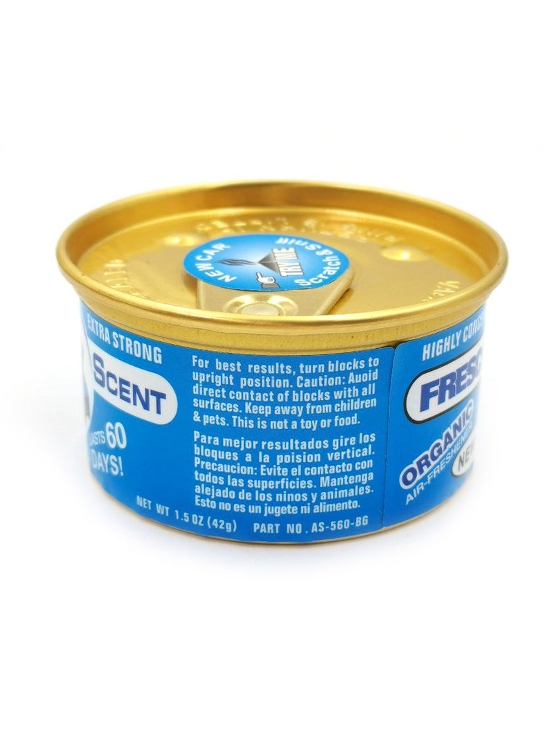 Fresca Organic Air Freshener New Car Scent 42g – Extra Strong Long-Lasting Fragrance Up to 60 Days – Spill Proof Can for Car, Office, Home, Cup Holder, Dashboard, Closet & More  AS-560-BG - Image 2
