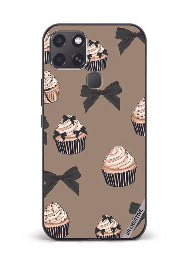 VR CREATIVE Protective Case Cover For Infinix Smart 6 Cupcakes Design Multicolour - Image 1