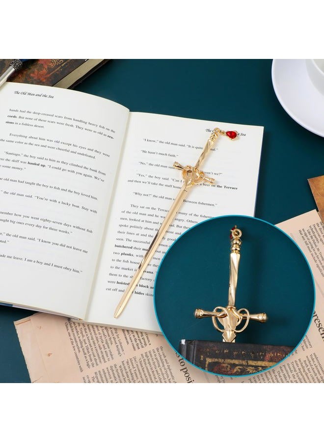 Jeffdad Pack of 2 Metal Sword Bookmarks, Retro, Personalised, Vintage, Gift for Women, Men, Students - Image 4