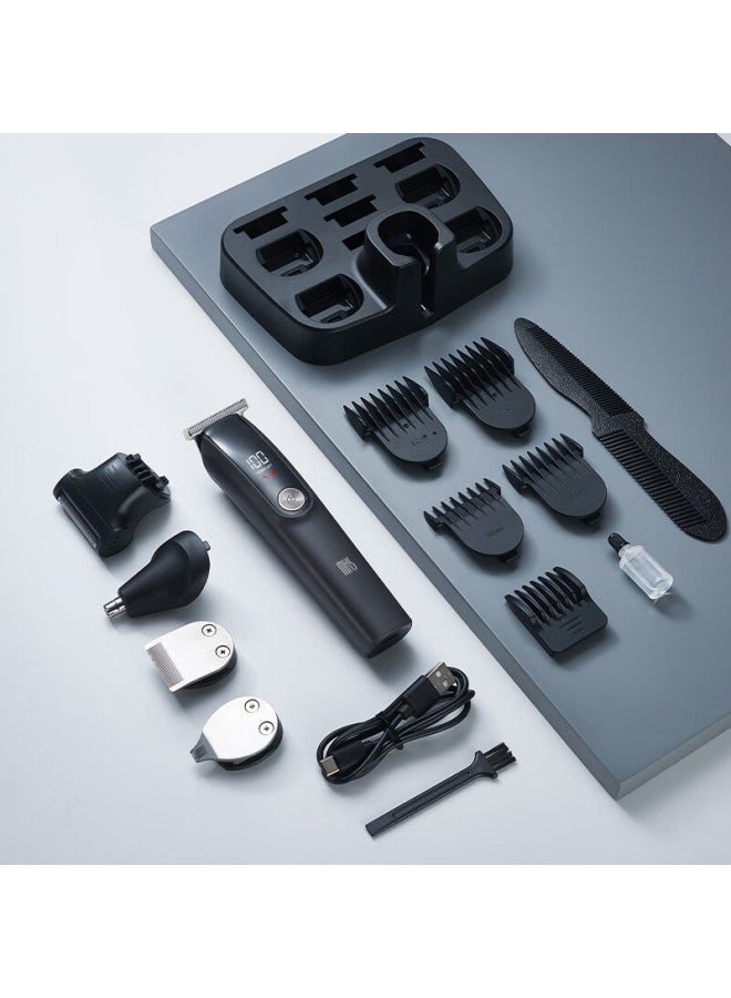 Mks Multifunctional Hair Clipper Shaver Nose Hair Trimmer Sideburn Engraving Electric Haircutting Machine Electric Hair Clipper Home Use 5-in-1 Nv8708b - Image 5