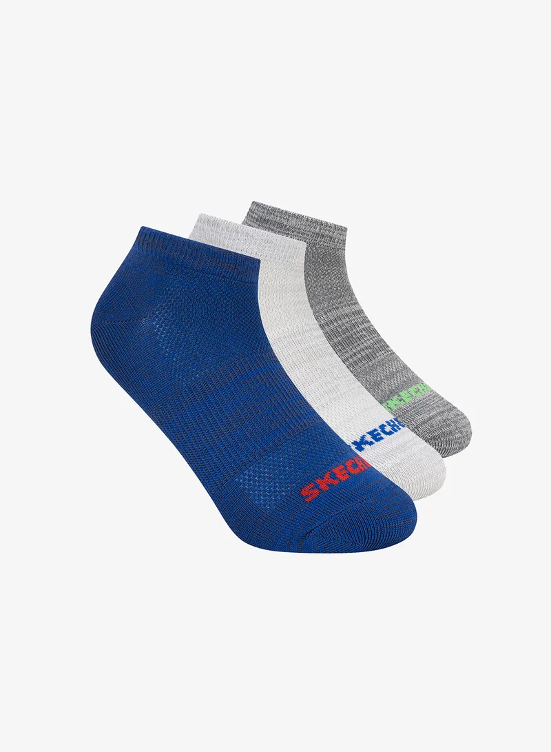 Skechers 3 Pack Non Terry Low Cut Socks