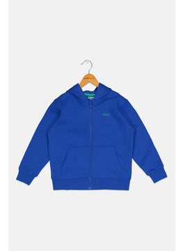 ESPRIT Kids Boys Embroidered Logo Sweatshirts, Blue  - Image 1