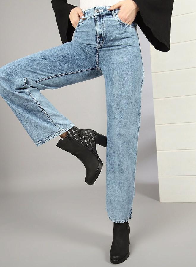 Freehand Women High Rise Straight Leg Jeans - Image 1