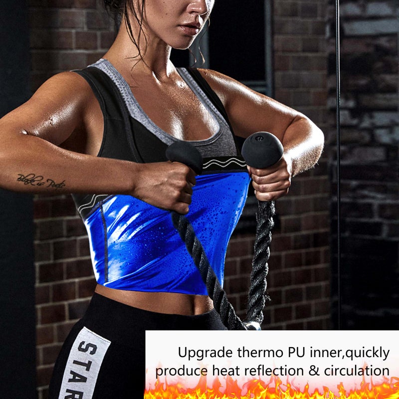 MOLLDAN Womens Sauna Vest Sweat Tank Top Shapewear Slimming Workout Shirt(2001-S/M-01) - Image 4
