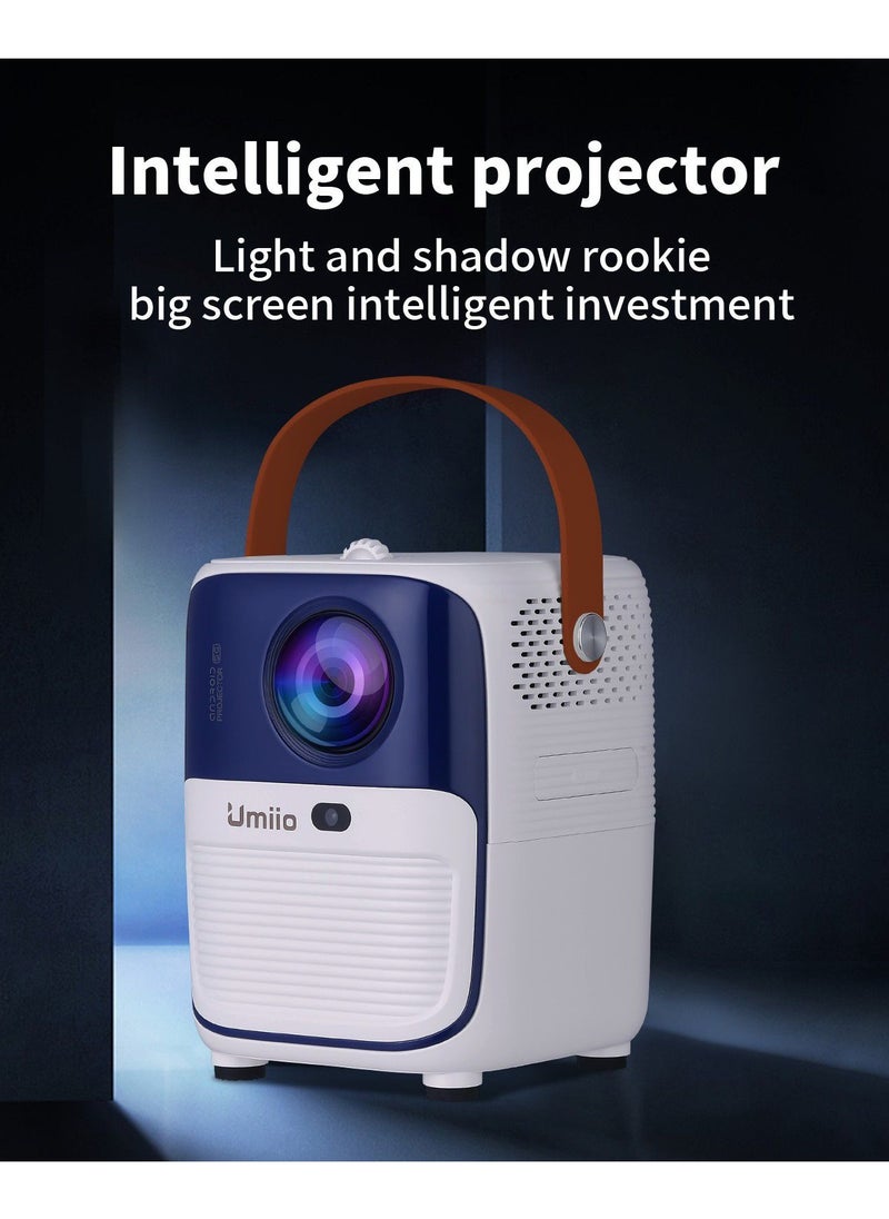 Umiio Umiio Q2 Android HDMI Video Projector 5G WiFi Bluetooth 5M Projection Distance FHD Resolution Portable Outdoor Movie Projector  - Image 1