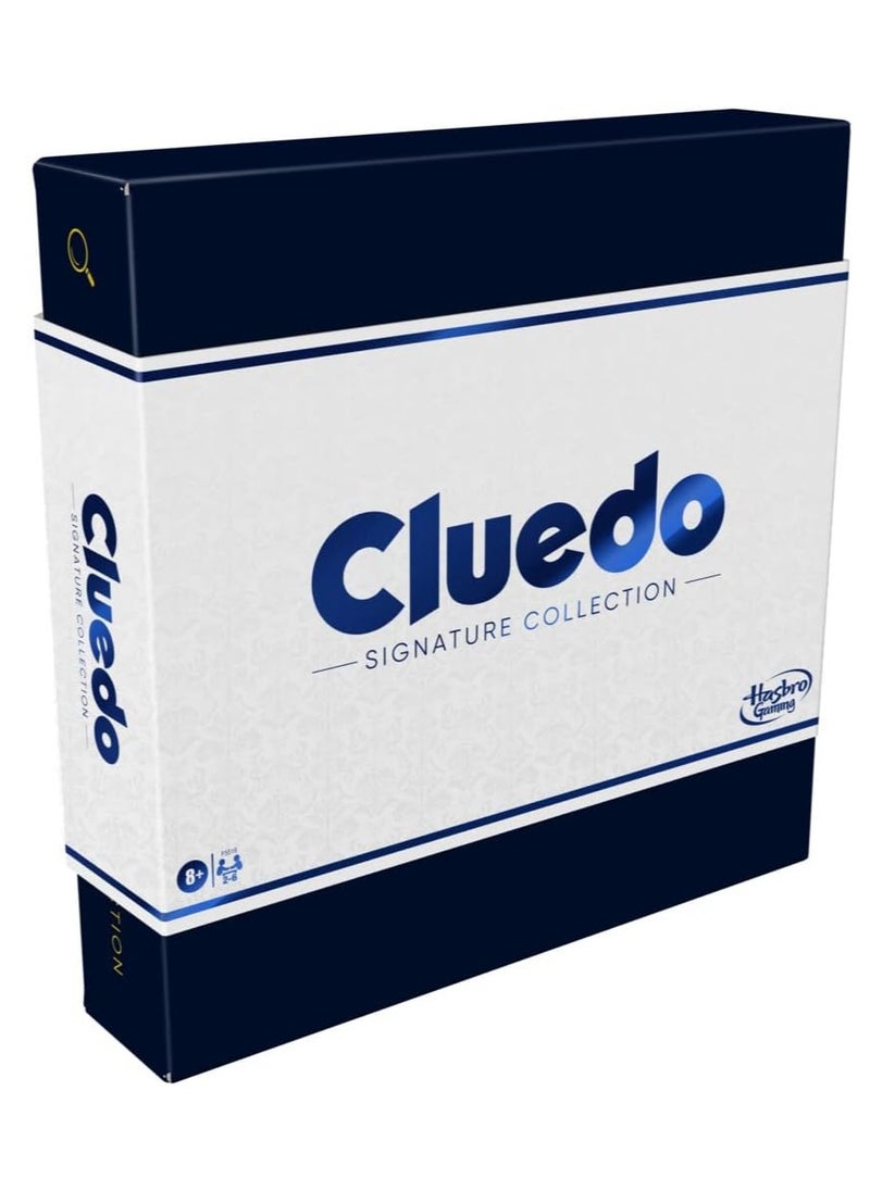 CLUEDO - Hasbro Gaming Clue Signature Collection – Premium Board Game for 2-6 Players | Classic Mystery & Deduction Game for Ages 8+ | Collector's Edition Strategy Game - Image 1