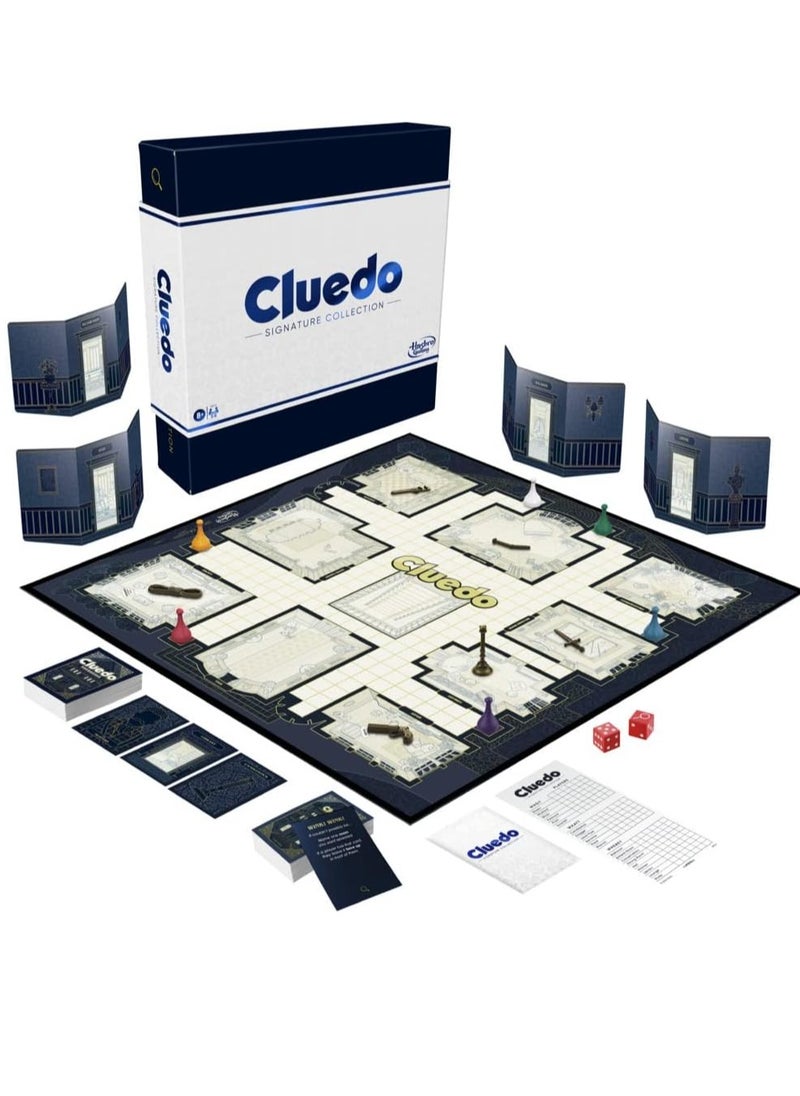 CLUEDO - Hasbro Gaming Clue Signature Collection – Premium Board Game for 2-6 Players | Classic Mystery & Deduction Game for Ages 8+ | Collector's Edition Strategy Game - Image 1