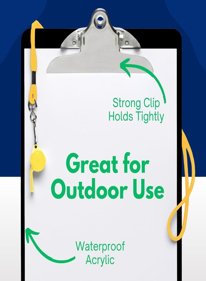 Office Solutions Direct Black Plastic Clipboards (Set of 6) Multipack - 12.5x9 Inch Black Clipboard with 100 Sheets Holding Capacity Butterfly Clip | Colored Acrylic Clip Boards in Bulk | Office, Classroom, School Supplies - Image 3