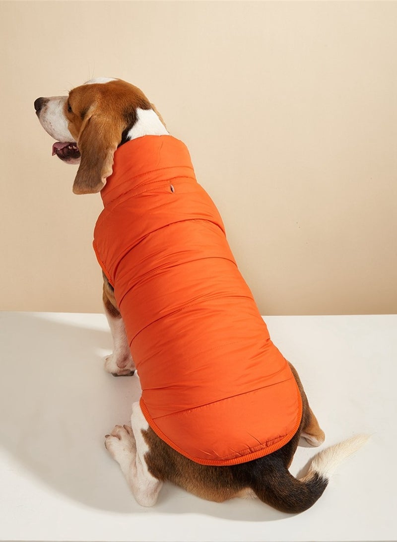 Loquat Squality Pet Dog Clothes Vest Winter  Orange - Image 3