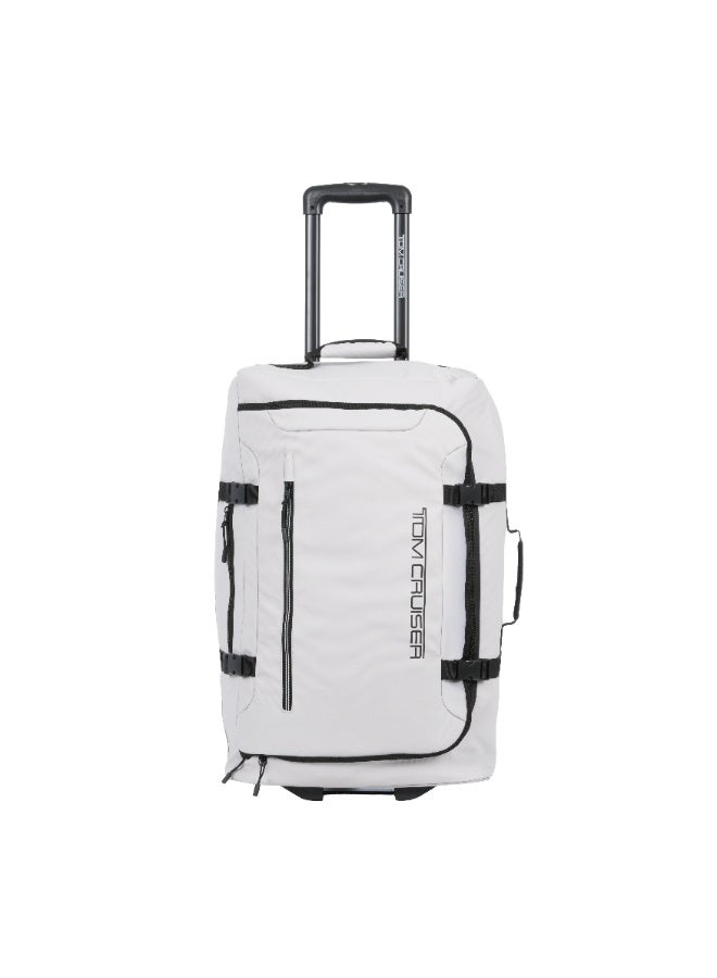 Tom Cruiser Grand Tour Medium Trolley Bag -24 Inch, Anti-Theft Double Zipper & Smooth Wheels, 2-Year Warranty - Light Grey - Image 1