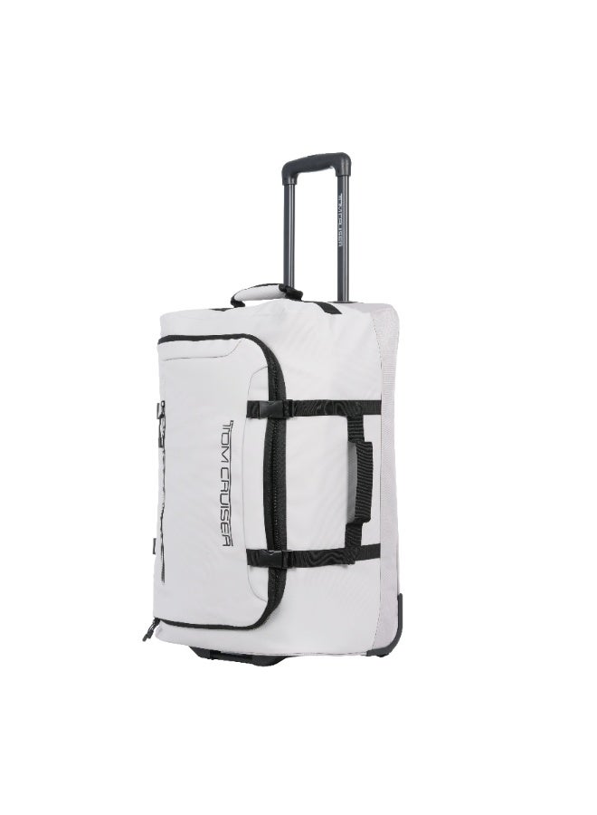 Tom Cruiser Grand Tour Medium Trolley Bag -24 Inch, Anti-Theft Double Zipper & Smooth Wheels, 2-Year Warranty - Light Grey - Image 2