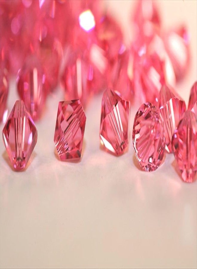 Adabele 100pcs Authentic Preciosa 6mm Faceted Bicone Crystal Loose Beads Pink Rose Compatible with Swarovski Elements Crystals for Craft Jewelry Making Pre-B637 - Image 3