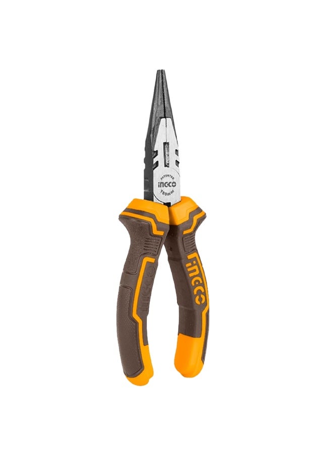 إنجكو كماشة ذات أنف طويل 6 بوصات (160 مم)، رأس رفيع للمناطق الضيقة والأعمال الدقيقة، لقطع ومسك المكونات الصغيرة مثل الأسلاك والبراغي، مقبض مريح غير قابل للانزلاق، مصنوعة من مواد متينة لضمان متانة طويلة الأمد حتى مع الاستخدام اليومي الكثيف، للكهربائيين والميكانيكيين وهواة الأعمال اليدوية. - Image 1