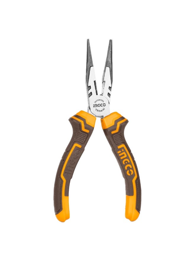 إنجكو كماشة ذات أنف طويل 6 بوصات (160 مم)، رأس رفيع للمناطق الضيقة والأعمال الدقيقة، لقطع ومسك المكونات الصغيرة مثل الأسلاك والبراغي، مقبض مريح غير قابل للانزلاق، مصنوعة من مواد متينة لضمان متانة طويلة الأمد حتى مع الاستخدام اليومي الكثيف، للكهربائيين والميكانيكيين وهواة الأعمال اليدوية. - Image 4