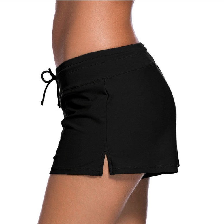 2021 New Summer Swimming Trunks Men'S And Women'S Low Waist Lace-Up Plus Size Boxers New Yoga Fitness Swimming Trunks - Image 5