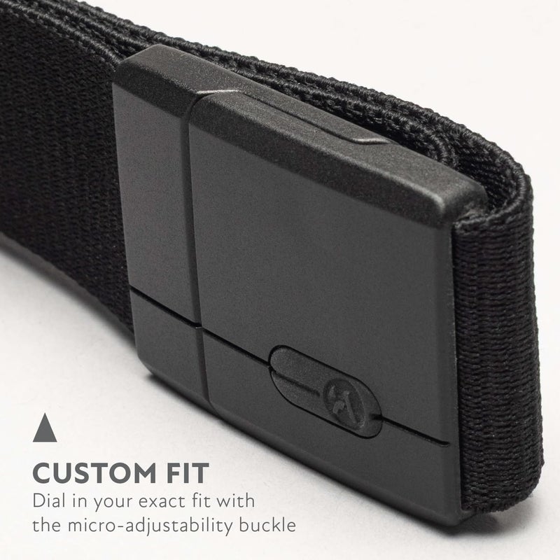 Arcade Belts Adventure Mag Aero Unisex Belt: Heavy Duty Stretch, Metal Free Buckle, Black - Image 3