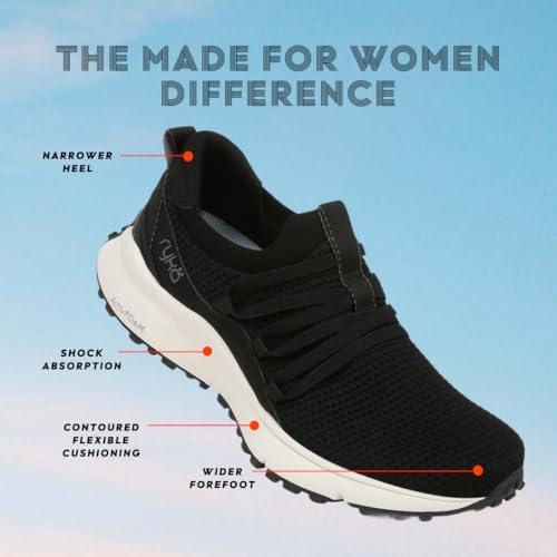 Ryka Womens Jumpstart Slip On Sneaker Black 7 M - Image 4
