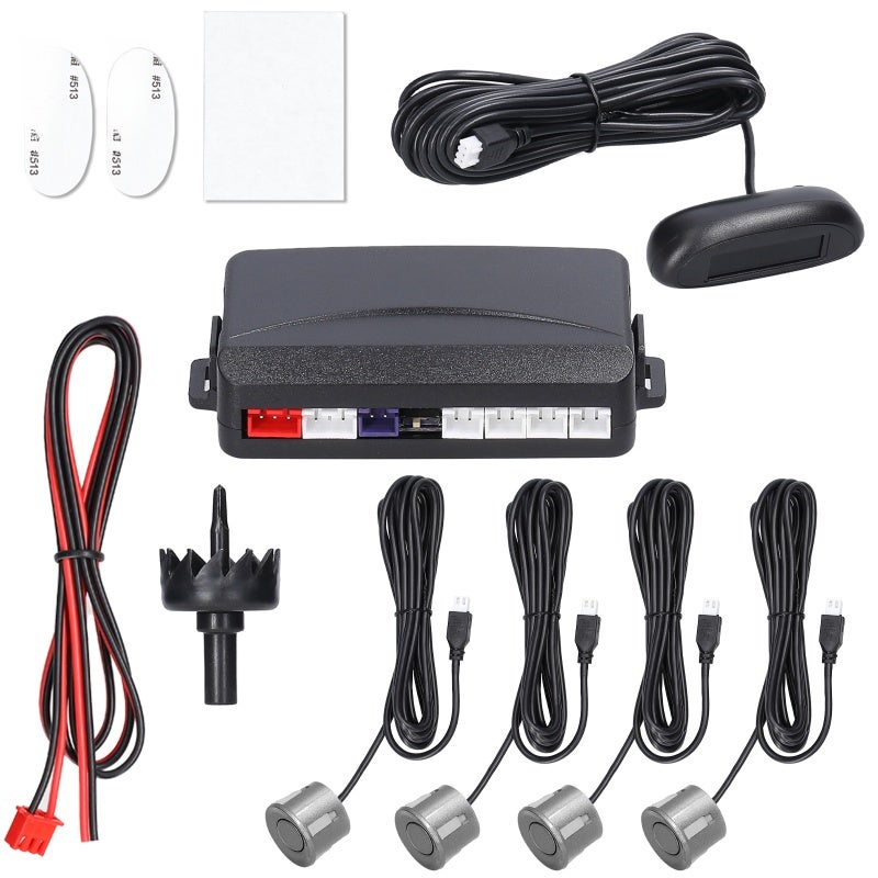 Car Parking Sensor Rear Reversing Radars System with 4 Parking Sensors Distance Detection LCD Display Warning Buzzer - Image 1
