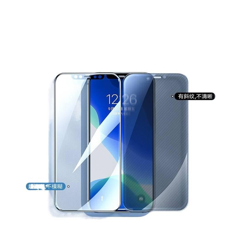 MS Glass Phone Case for iPhone 17 / 17 Air / 17 Pro / 17 Pro Max with Privacy Protection and Full Screen Coverage plus Anti-Blue Light plus High Definition in Clear - Image 3