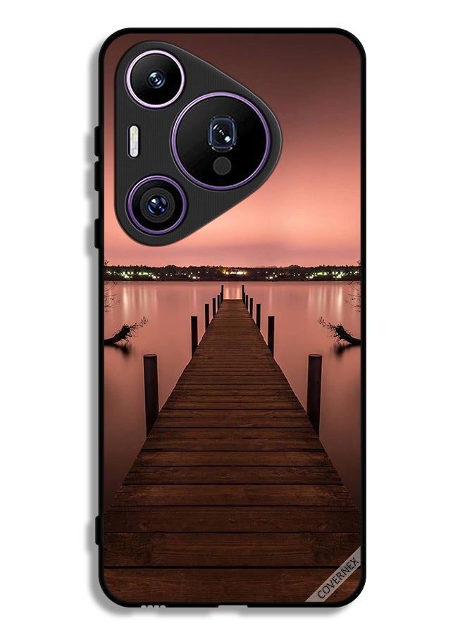 Covernex غطاء حماية هواوي بورا 70 برو - طريق إلى البحر في المساء - Image 1