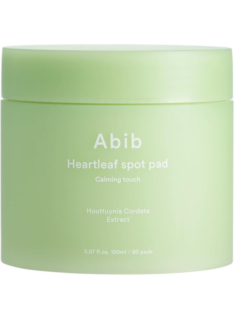 abib Heartleaf Spot Pad Calming Touch 80 Pads Toner Pads for Face Redness Relief Instant Calming Moisturizing Facial Toner Light Texture - Image 2