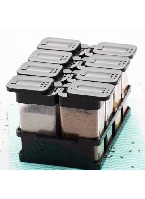VAGHASIYA ENTERPRISE VAGHASIYA ENTERPRISE Kitchen 8 Pcs Sets Airtight Rasoi Box Spice Storage Jar Masala Box Spice Container Idle for Easy Flow Spice Storage Container with Tray MULTICOLOR  - Image 4