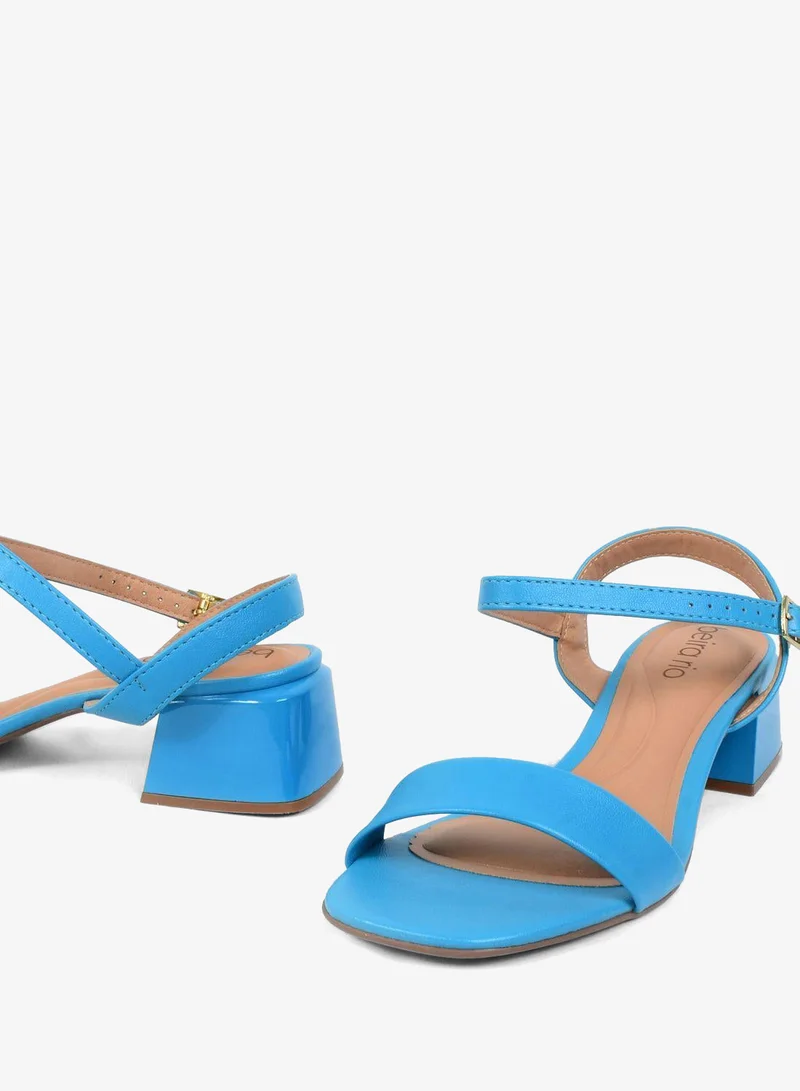 Beira Rio  Ankle Strap Mid Heel Sandal for Women | Best Price UAE