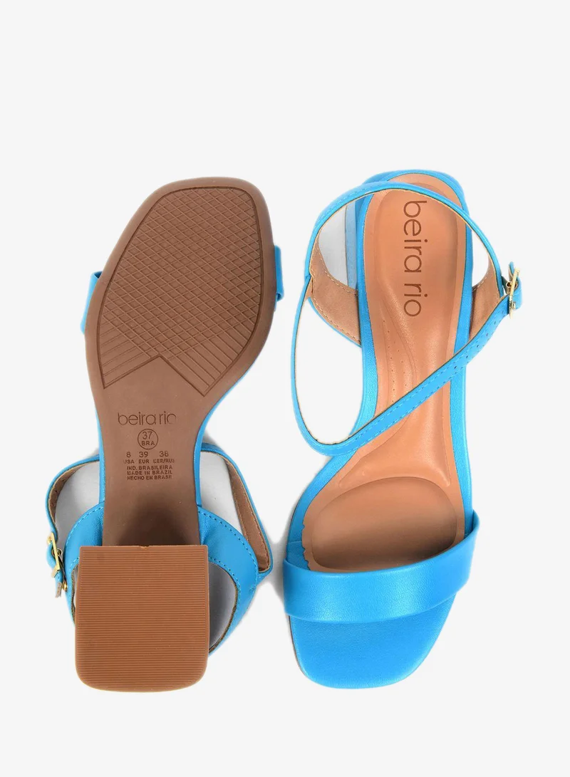 Beira Rio  Ankle Strap Mid Heel Sandal for Women | Best Price UAE