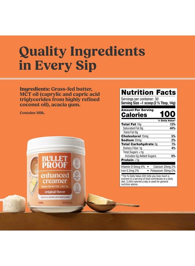 Bulletproof Original Creamer, 14.8 Ounces, Keto Coffee Creamer with MCT Oil and Grass-Fed Butter, Supports Brain Function - Image 5