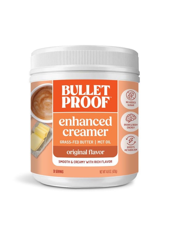Bulletproof Original Creamer, 14.8 Ounces, Keto Coffee Creamer with MCT Oil and Grass-Fed Butter, Supports Brain Function - Image 1