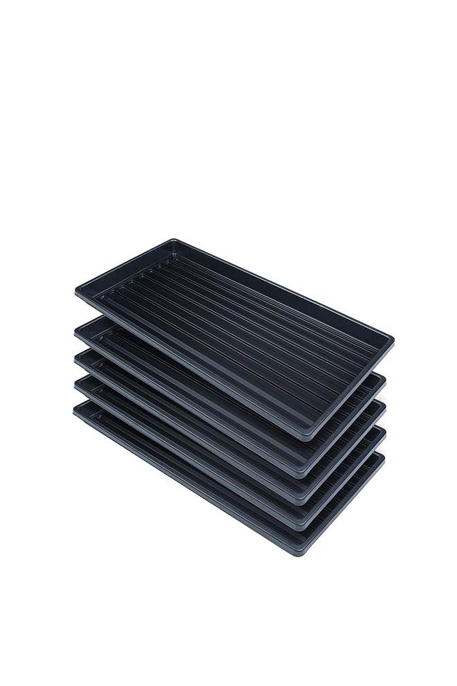 Generic Pvieked 10 Pack Growing Trays No Drain Holes 55 x 28 cm Propagation Trays Perfect Garden Seed Starter Grow Trays for Seedlings Gardening Indoor Micro Green Wheat Grass Hydroponics - Image 3
