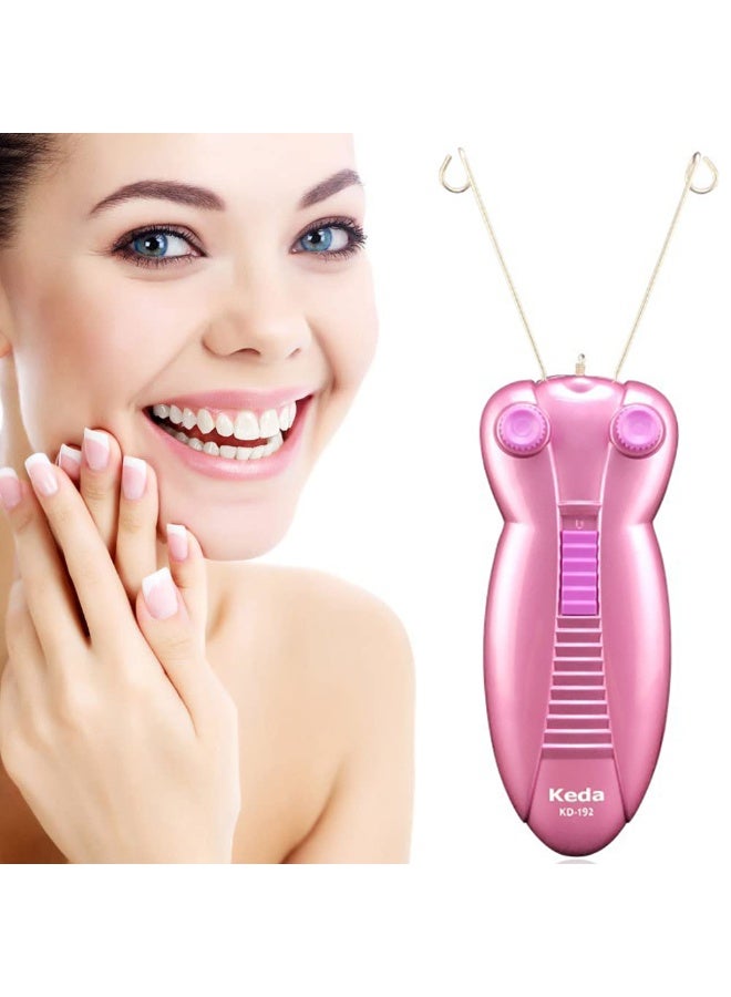Electric Facial Threading Hair Remover, USB Rechargeable Cotton Thread Epilator, Portable Face & Body Hair Removal Tool for Women - Image 1