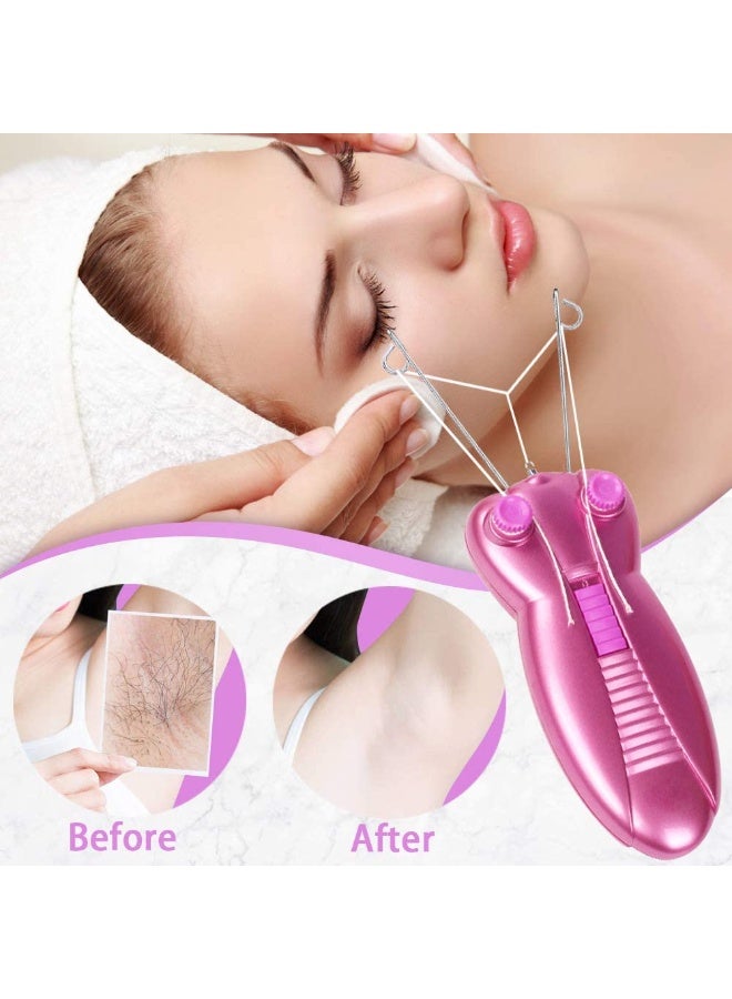 Electric Facial Threading Hair Remover, USB Rechargeable Cotton Thread Epilator, Portable Face & Body Hair Removal Tool for Women - Image 5