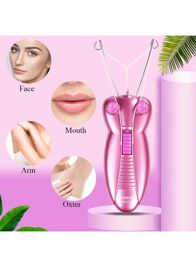 Electric Facial Threading Hair Remover, USB Rechargeable Cotton Thread Epilator, Portable Face & Body Hair Removal Tool for Women - Image 4