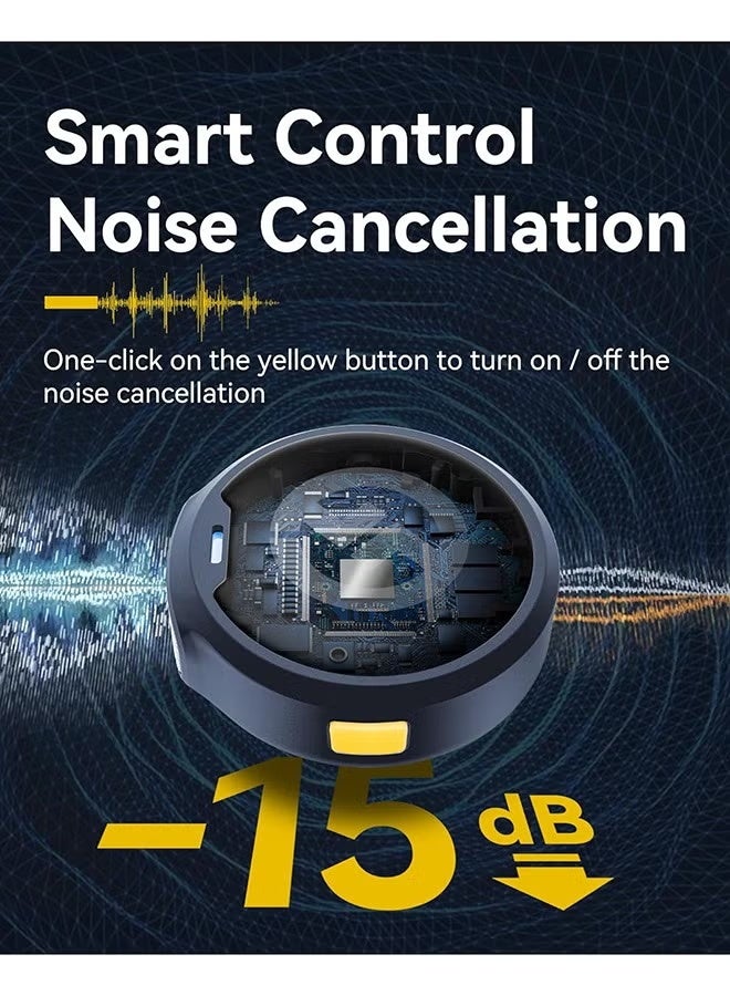 هولي لاند ميكروفون لارك M2 اللاسلكي لأجهزة iPhone وAndroid والكاميرا، صوت عالي الدقة 48 كيلوهرتز 24 بت، مدى رؤية 1000 قدم، إلغاء الضوضاء، مدة 40 ساعة للتدوين المرئي، آسود - Image 4