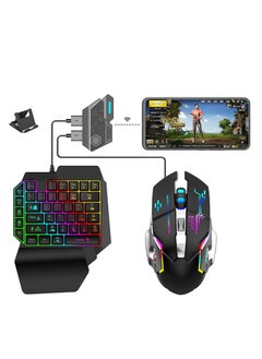 Mix Elite PUBG Controller Gaming Keyboard Mouse Converter,Android and IOS system dedicated,Mouse and Keyboard Combo Pack for FPS Mobile Games