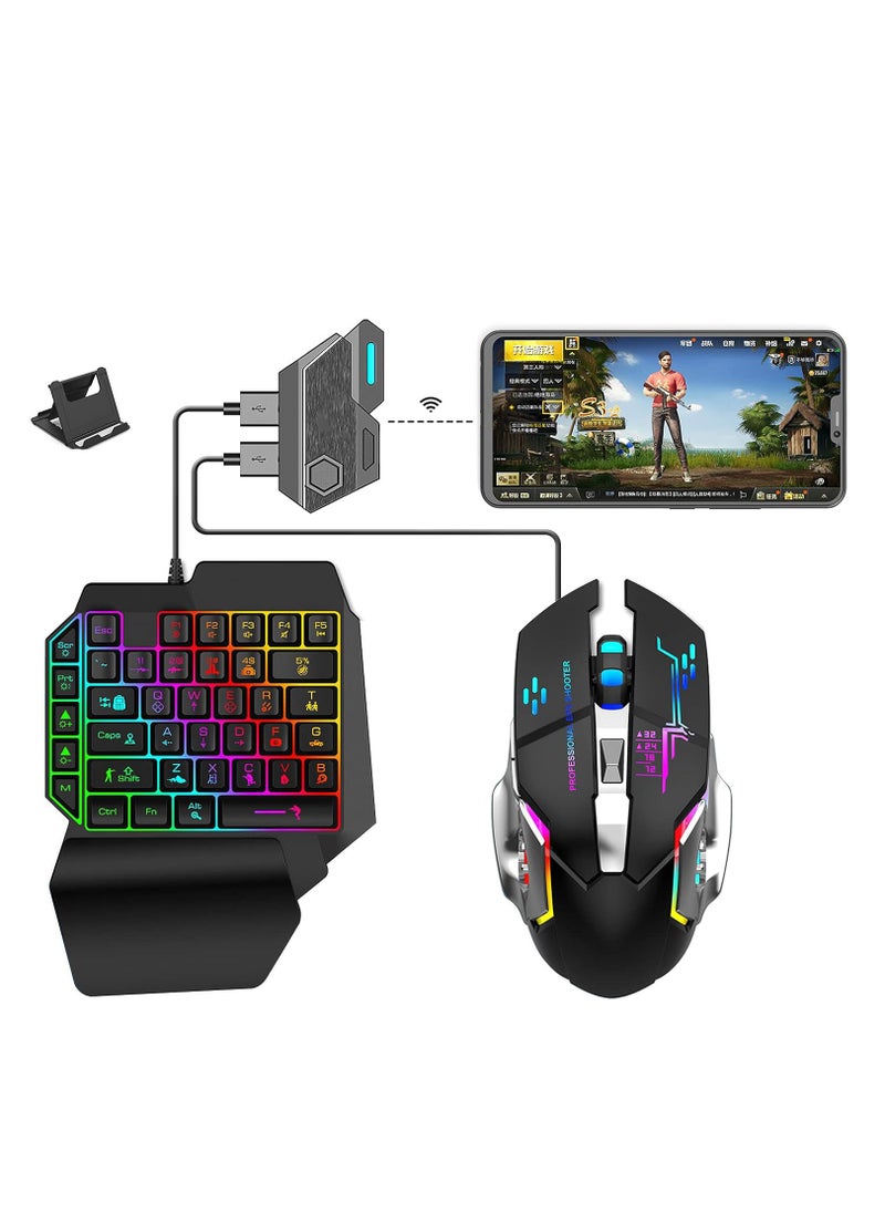 ALASAMCO - Mix Elite PUBG Controller Gaming Keyboard Mouse Converter,Android and IOS system dedicated,Mouse and Keyboard Combo Pack for FPS Mobile Games - Image 1