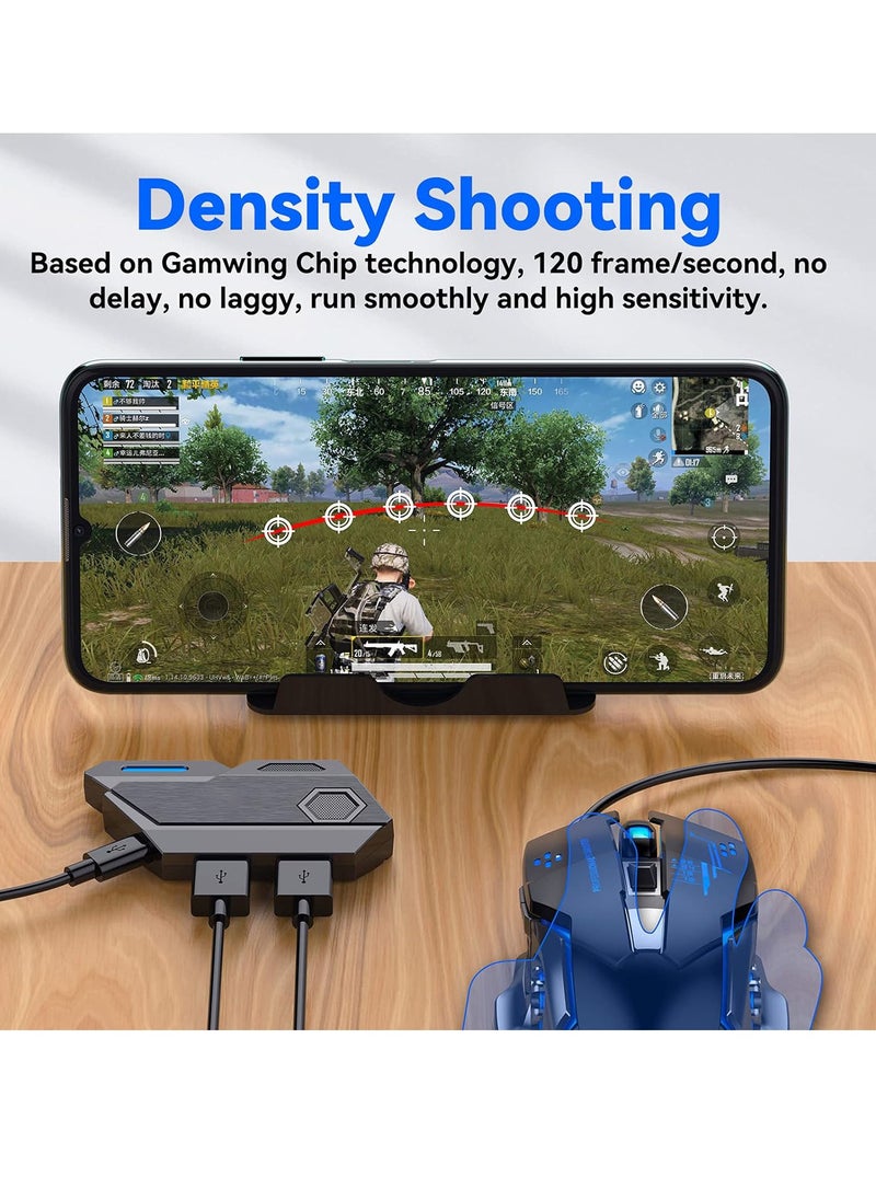 ALASAMCO - Mix Elite PUBG Controller Gaming Keyboard Mouse Converter,Android and IOS system dedicated,Mouse and Keyboard Combo Pack for FPS Mobile Games - Image 1