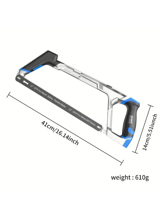 Aluminum Frame Pocket Hand Saw For Wood Metal Plastic PVC Pipe Cutting - Image 3