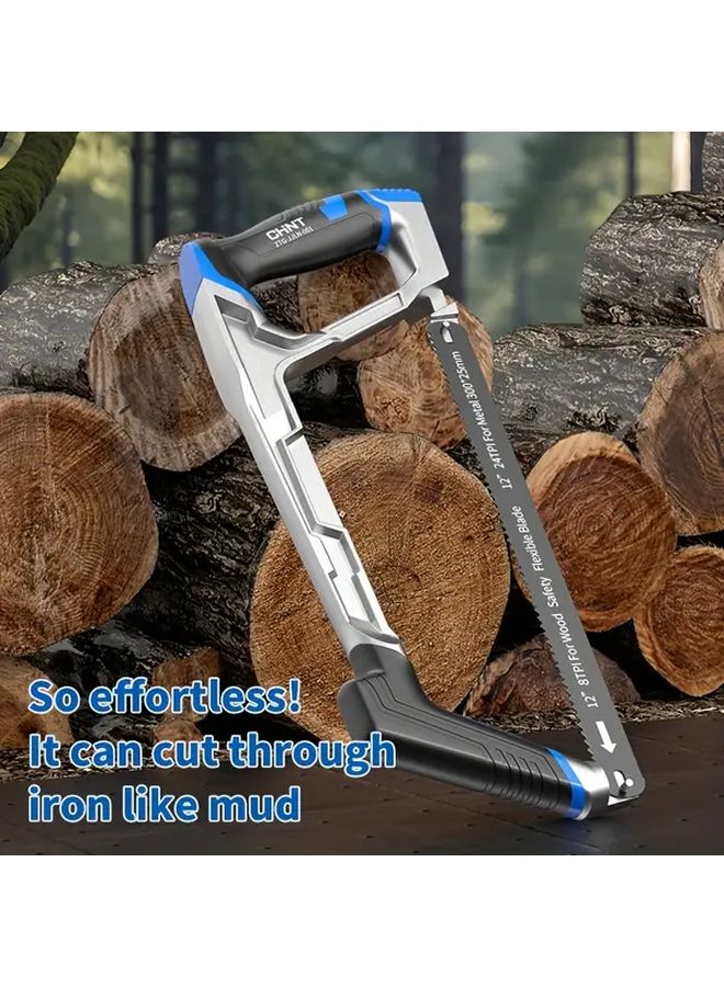 Aluminum Frame Pocket Hand Saw For Wood Metal Plastic PVC Pipe Cutting - Image 5