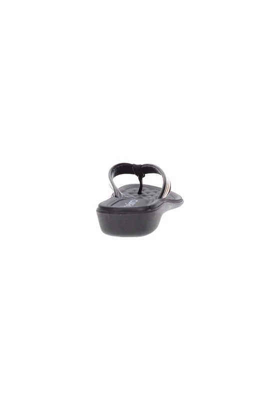 بيرا ريو Beira Rio Ladies Flat Sandals Black | Made In Brazil