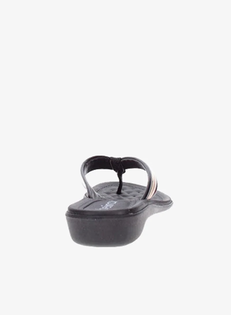 Beira Rio  Beira Rio Ladies Flat Sandals Black | Made In Brazil for Women | Best Price UAE