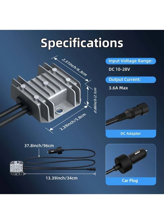 Starlink Mini Car Charger Adapter 10V 28V To 30V Boost Converter With Secure Clip 1pc - Image 3