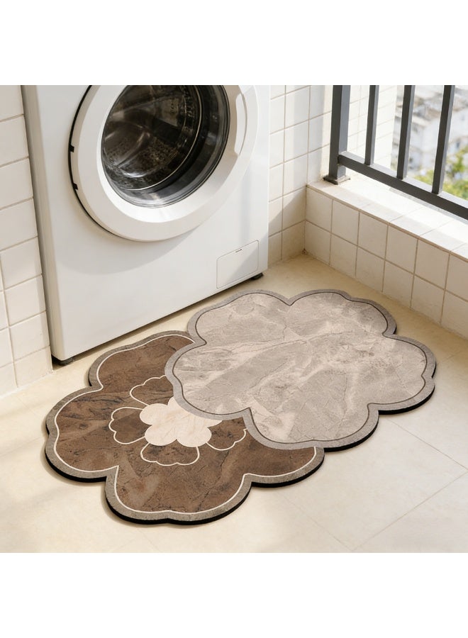 MIXDE Super Soft Absorbent Floor Mat -  Non-Slip Bathroom Rug，Bath Mat Super Absorbent Bathroom Cushion Toilet Absorbent Non-Slip Mat Not Moldy Kitchen Porch Floor Mat - Image 5