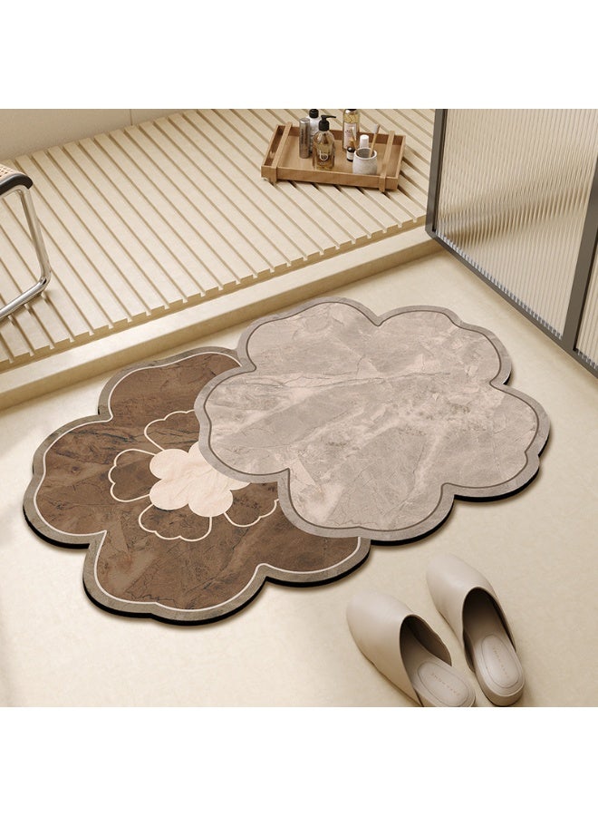 MIXDE Super Soft Absorbent Floor Mat -  Non-Slip Bathroom Rug，Bath Mat Super Absorbent Bathroom Cushion Toilet Absorbent Non-Slip Mat Not Moldy Kitchen Porch Floor Mat - Image 1