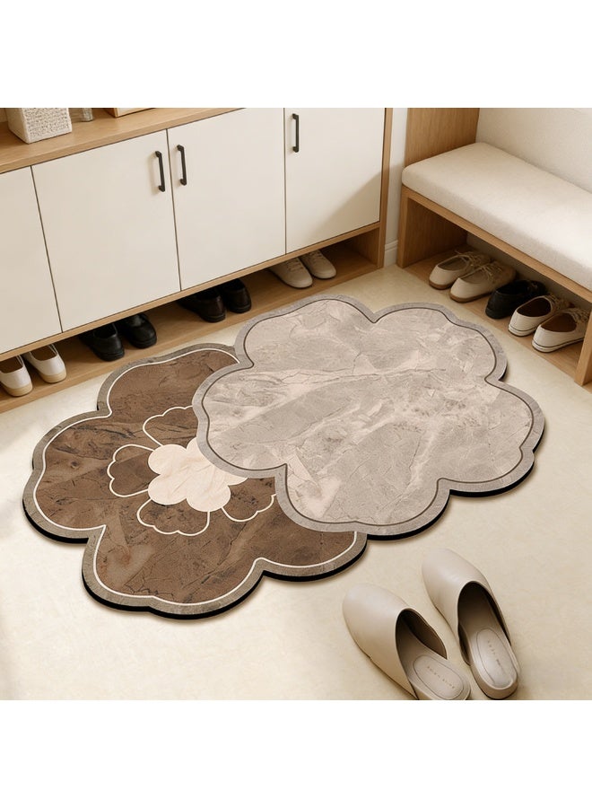 MIXDE Super Soft Absorbent Floor Mat -  Non-Slip Bathroom Rug，Bath Mat Super Absorbent Bathroom Cushion Toilet Absorbent Non-Slip Mat Not Moldy Kitchen Porch Floor Mat - Image 4