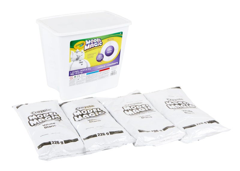 Crayola Model Magic White, Modeling Clay Alternative, Air Dry, Kids Arts & Crafts, Bulk Classroom Supplies, 2 lb. Bucket - Image 2