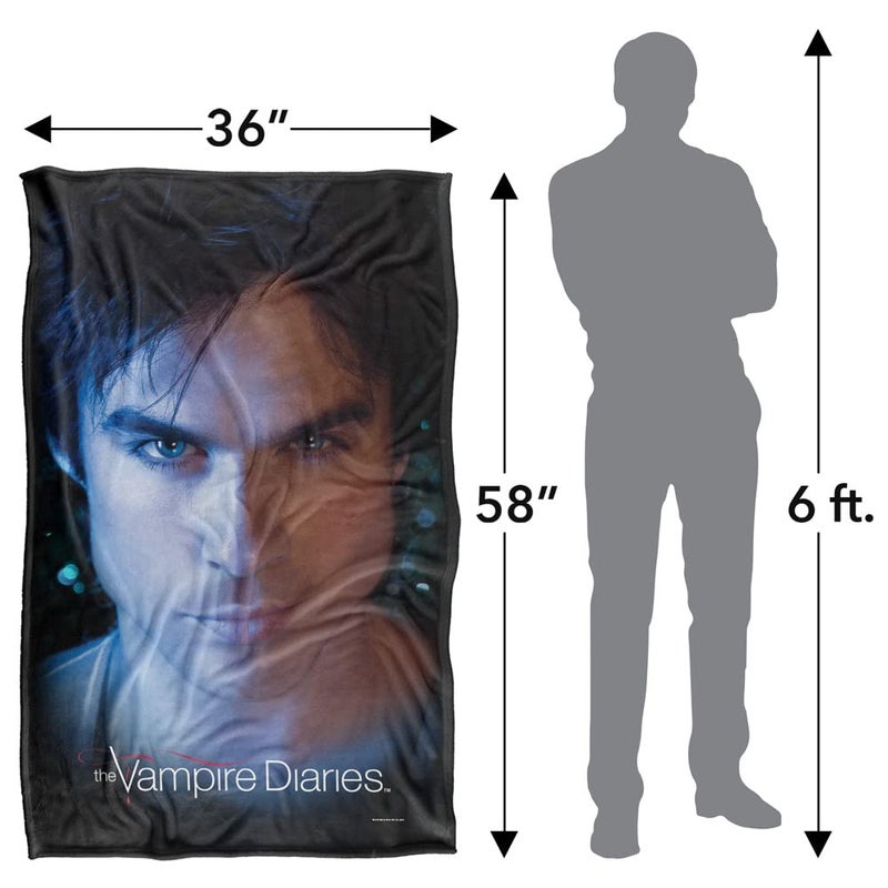 LOGOVISION Vampire Diaries Damon Eyes Silky Touch Super Soft Throw Blanket 36" x 58",Damon Eyes - Image 5
