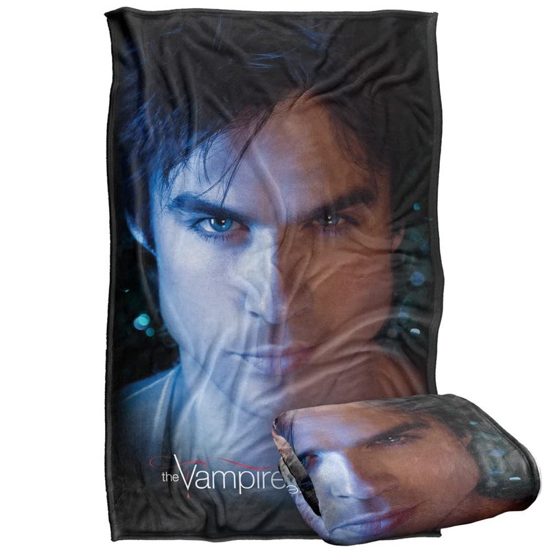 LOGOVISION Vampire Diaries Damon Eyes Silky Touch Super Soft Throw Blanket 36" x 58",Damon Eyes - Image 1